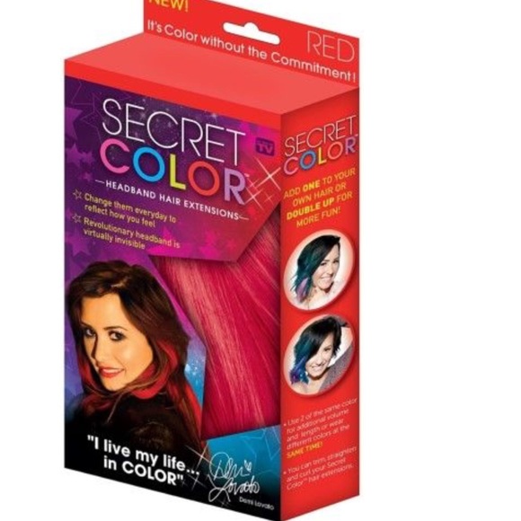 Secret Color™ Headband Extension in Red - Picture 1 of 3